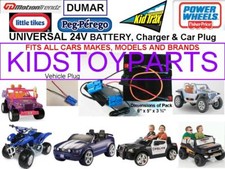 24V Volt Conversion Cars/Trucks  Battery, Charger  Plug 