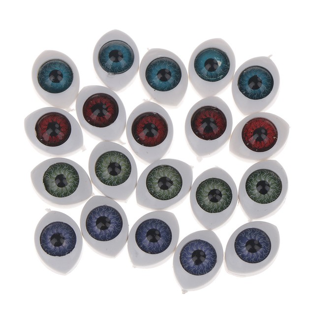 20Pc Plastic Fake Eyes Oval Eyeballs for Mask Dolls Bear Baby Toy eye _f1 eBay