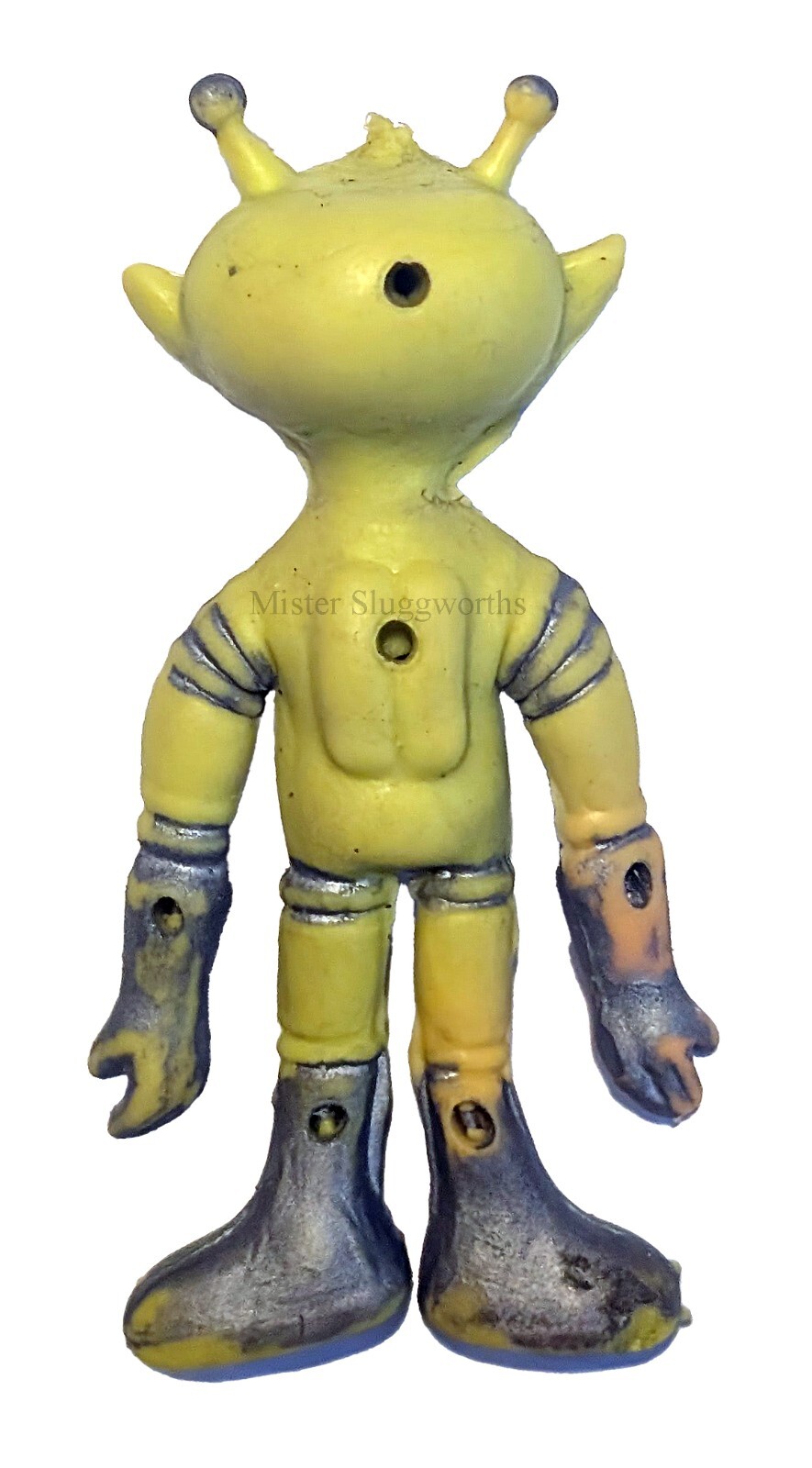 Vintage 1960 Colorforms Aliens Outer Space Men Alpha 7 Mini Figure Matt ...