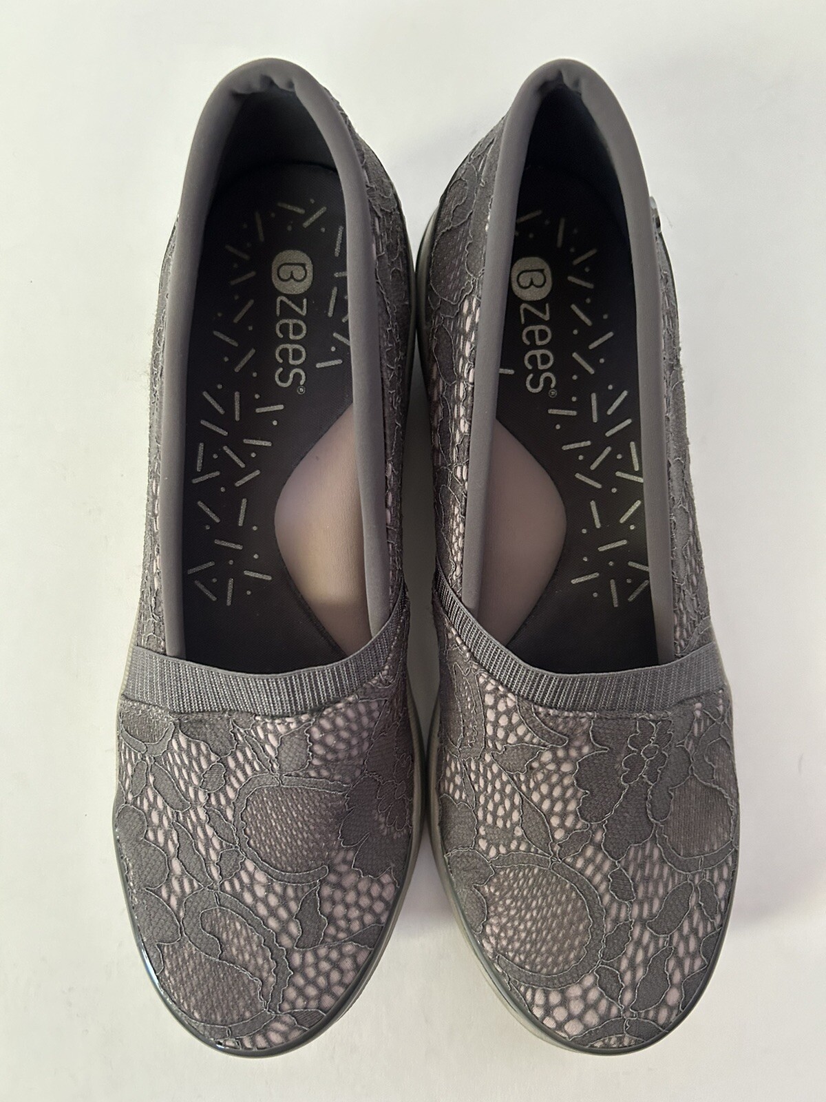 Bzees Flirty Cloud Technology Dark Grey Slip On W… - image 9