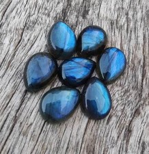AAA Quality Natural Labradorite Pear Shape Cabochon Gemstone 3x5mm - 12x16mm