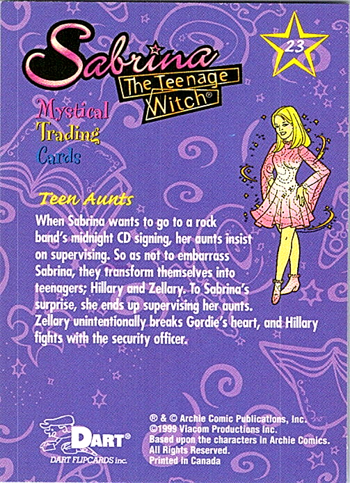 1999 Dart Sabrina The Teenage Witch - Pick Choose Your Cards - Picture 11 of 35