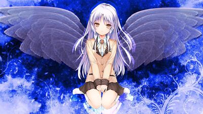 Anime girls angel beats tachibana kanade long hair Playmat Game Mat Desk