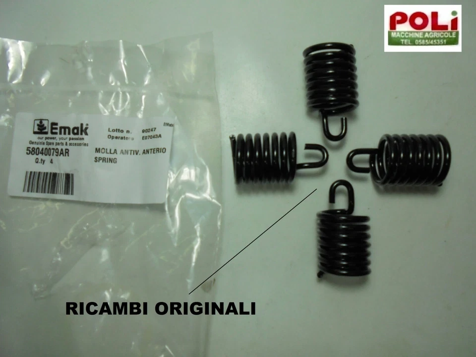 EFCO OLEOMAC MOLLA MOLLE DI RICAMBIO PER DECESPUGLIATORE ZAINO SPALLEGGIATO