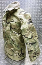 MTP Waterproof Jacket Lightweight MVP Black Fleece Collar Army Multi-Cam Pattern