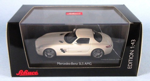 SCHUCO Mercedes-Benz SLS AMG C197 (White) 1/43 Scale Diecast Model NEW, RARE! - Picture 7 of 7