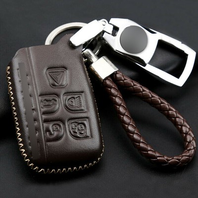 1PCS KMT Genuine Leather Car Remote FOB Key Case Cover Fit ...