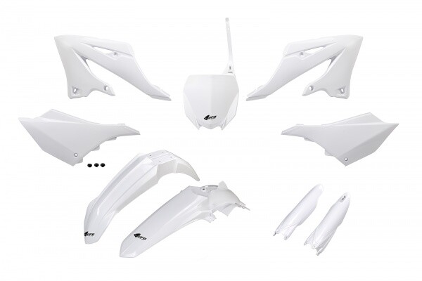 Set Plastics Motorradverkleidungen Full Yamaha Yz 125 - 250 2022 - 2024 Weiß Ufo-image