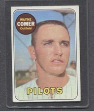 1969 Topps #346 Wayne Comer RC (Pilots)  Vg-Ex  (Flat Rate Ship)   A1
