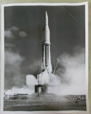 Photo originale fusée SATURNE 1 (SA-2) du 25 avril 1962 lancement USA