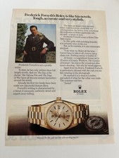 pubblicità rolex day date gold vintage orologio advertising anni 70