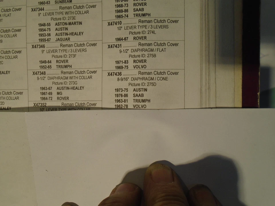 压力板离合器 适合 63-78 Saab Austin Ambassador Triumph volvo 8 9/16 — 第 3/3 张图片