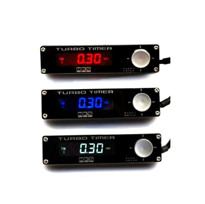 HKS STYLE BLACK TURBO TIMER RED LED STYLE FOR EVO STI WRX