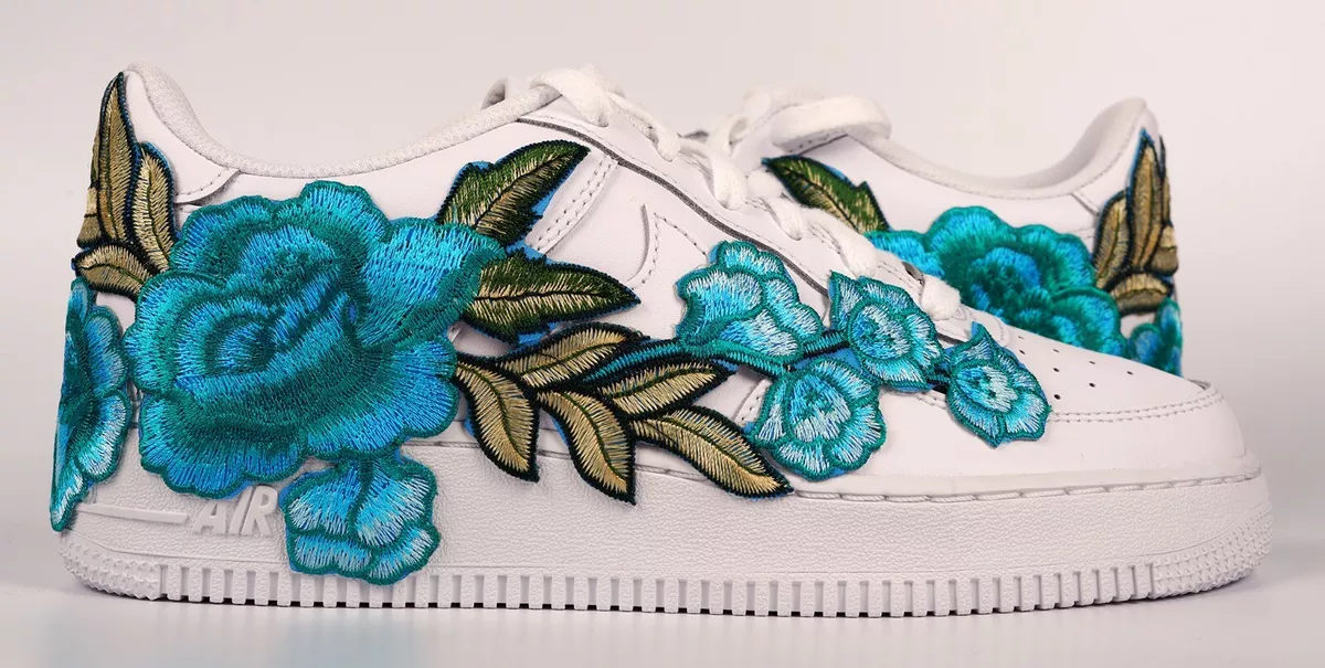 Air Force 1 Custom Low South Beach Two Tone Teal Beach Shoes Mens Womens  Kids