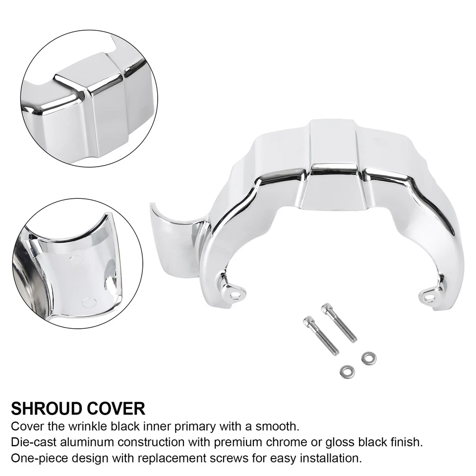 Chrome Precision Transmission Shroud Cover for Milwaukee M8 2017-2020 - Image 2 of 4