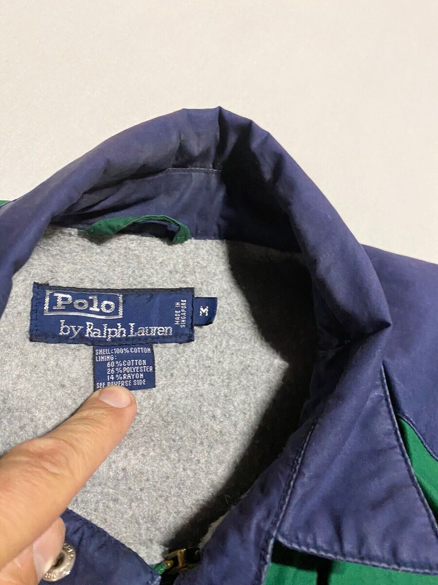 Vtg 90s Polo RALPH LAUREN Color Block Fleece Lined Jacket Vtg 90s Polo RALPH LAUREN Color Block Fleece Lined Jacket