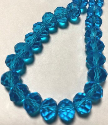 Chinarovski Faceted Glass Crystal Rondelle Space Beads 10mm x 8mm