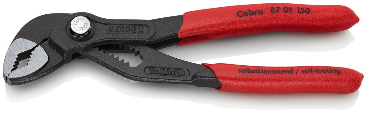 KNIPEX Heavy Duty Forged Steel 6 In. Mini Cobra Pliers With 61 HRC Teeth 87 01 150 - The Home Depot - Foto 6