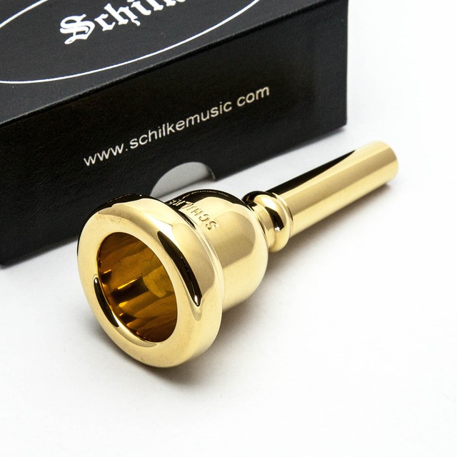 Genuine Schilke 46 Small Shank 24k Gold Trombone Mouthpiece for sale