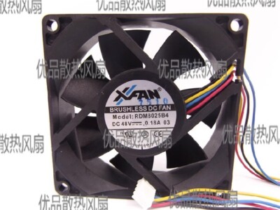 XFAN RDM8025B4 DC48V 0.18A 8CM 80*80*25MM 4-Wire Server Cooling Fan