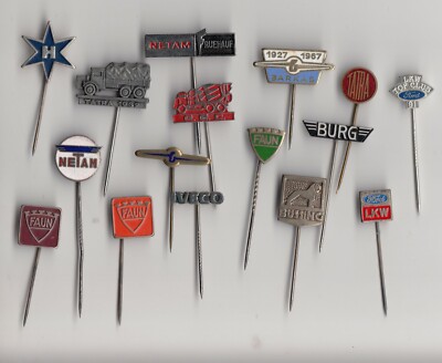 Oldtimer LKW LKW Pin Anstecker LKW Camion Logo Henschel Ford Faun Iveco Anhänger