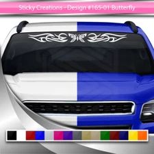 165-01 BUTTERFLY Decal Sticker Windshield Window Vinyl Graphic Banner Butterfly