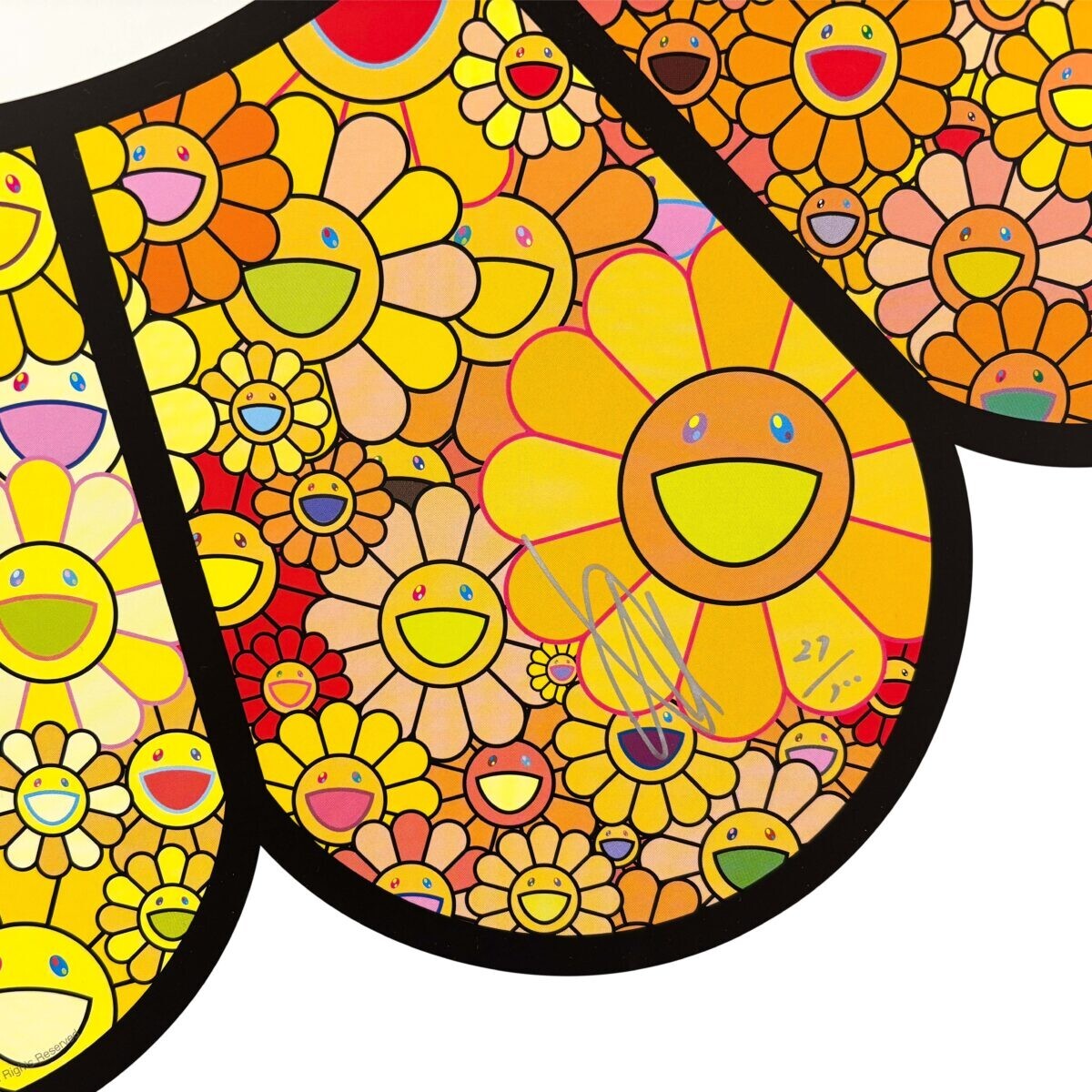 Takashi Murakami Flower Sparkles signed print kaikai kiki ED 300