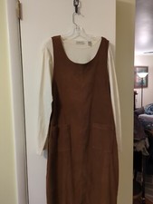 SALE! Vintage Maxi Dress Jumper wTop Traditional Modest Women's Clothing Flaw