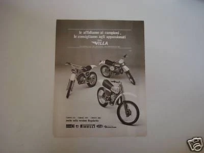 advertising Advertising 1978 MOTO VILLA CROSS 125 - 250