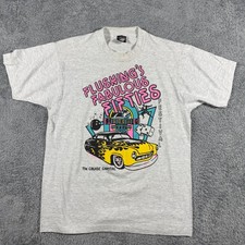 VTG Flushing Fabulous Fifties Car Show T Shirt Mens Large Single Stitch USA Made
