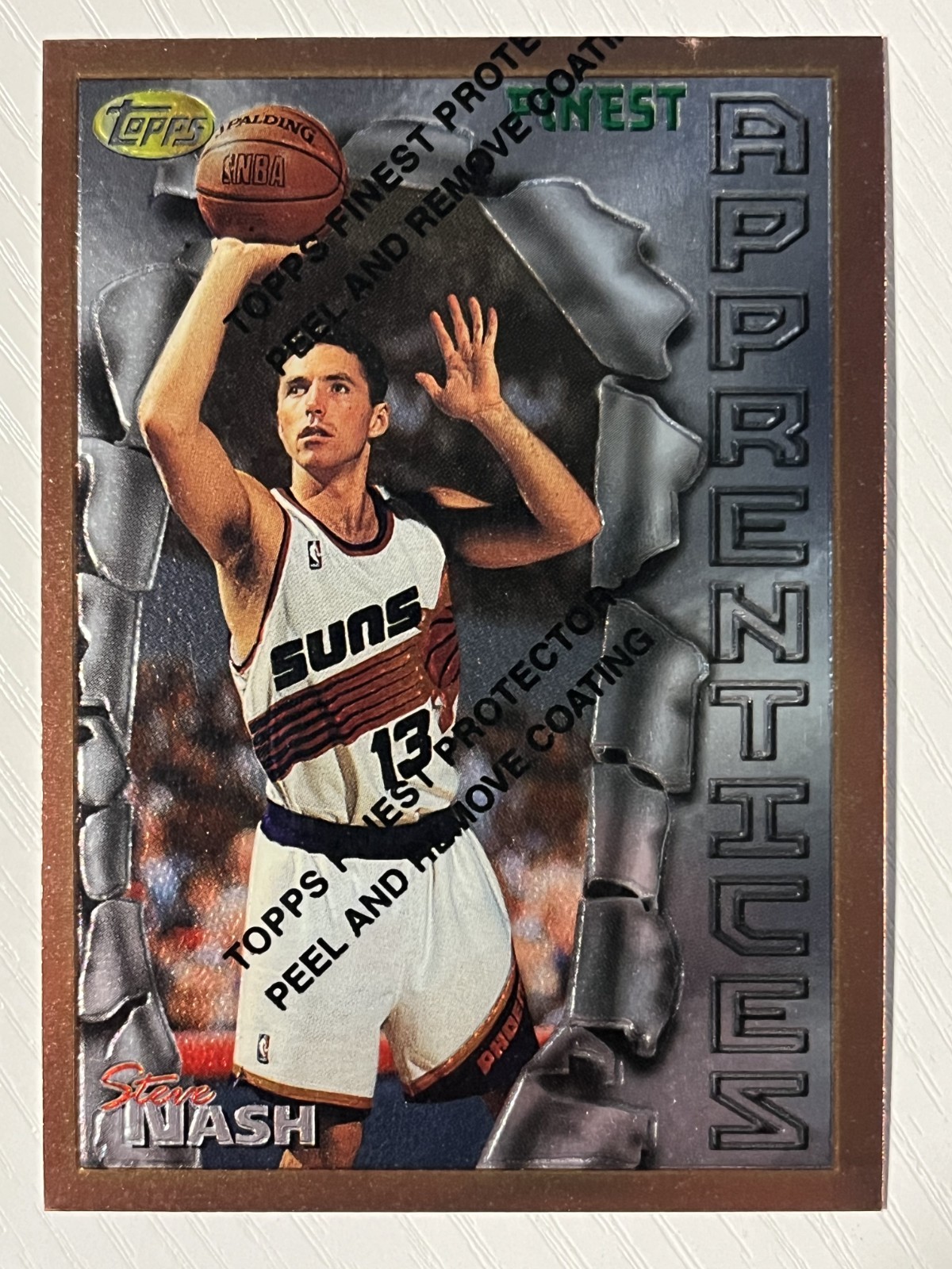 Steve Nash 1996-97 Topps Finest RC #75 Phoenix Suns QTY