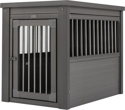 Ecoflex Pet Crate/End Table, Small, Grey, Model:Ehhc405S