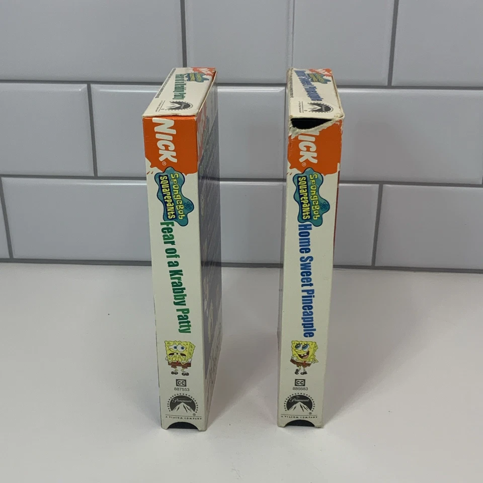 SpongeBob SquarePants VHS Lot of 2: Fear Of A Krabby Patty, Home Sweet Pineapple - Image 4 of 4