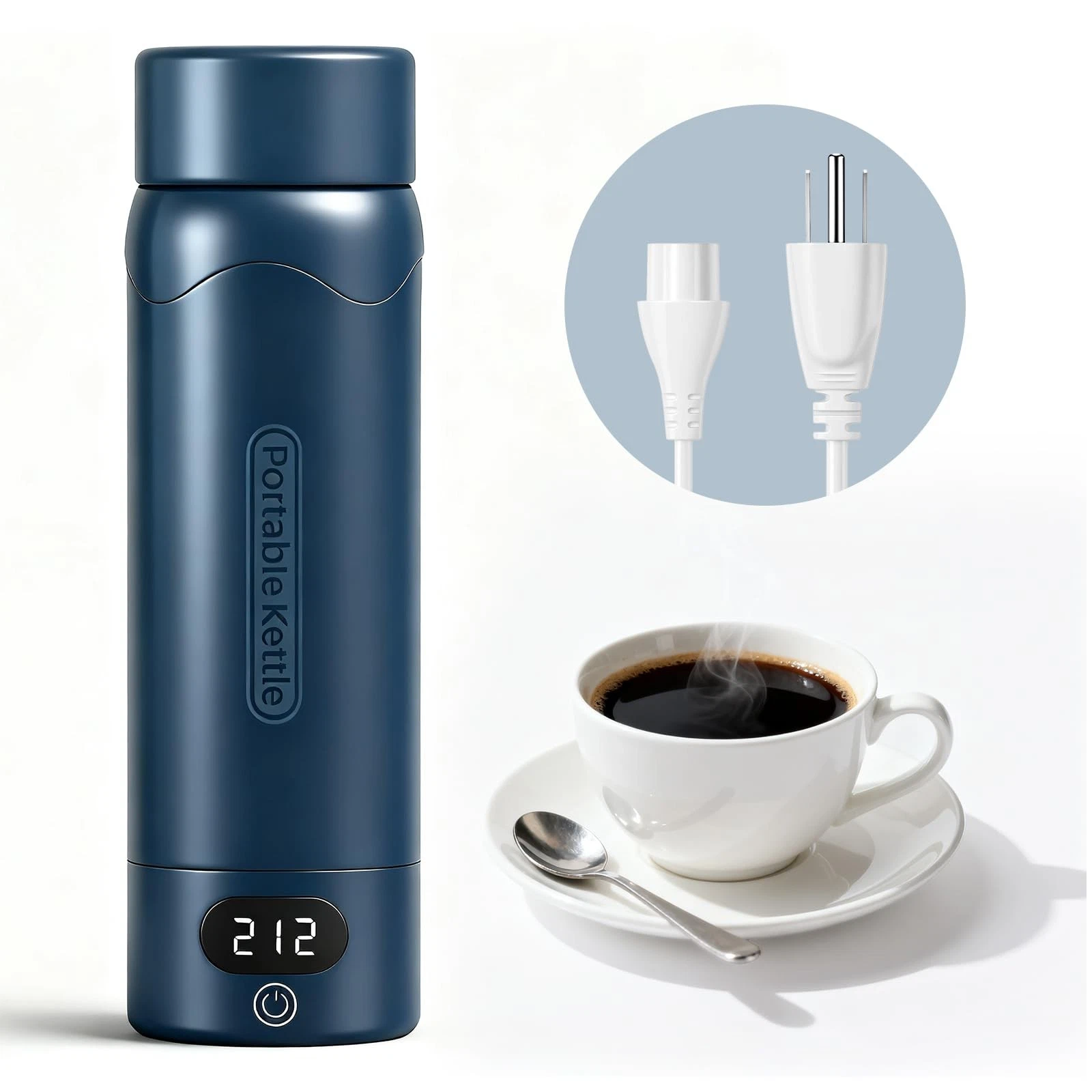 Travel Kettle Portable Mini Kettle, 316 Stainless Steel 16.91Oz/500mL, Small ...