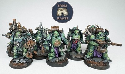 7 Plague Marines Squad Death Guard Chaos Space Marines - Warhammer 40K