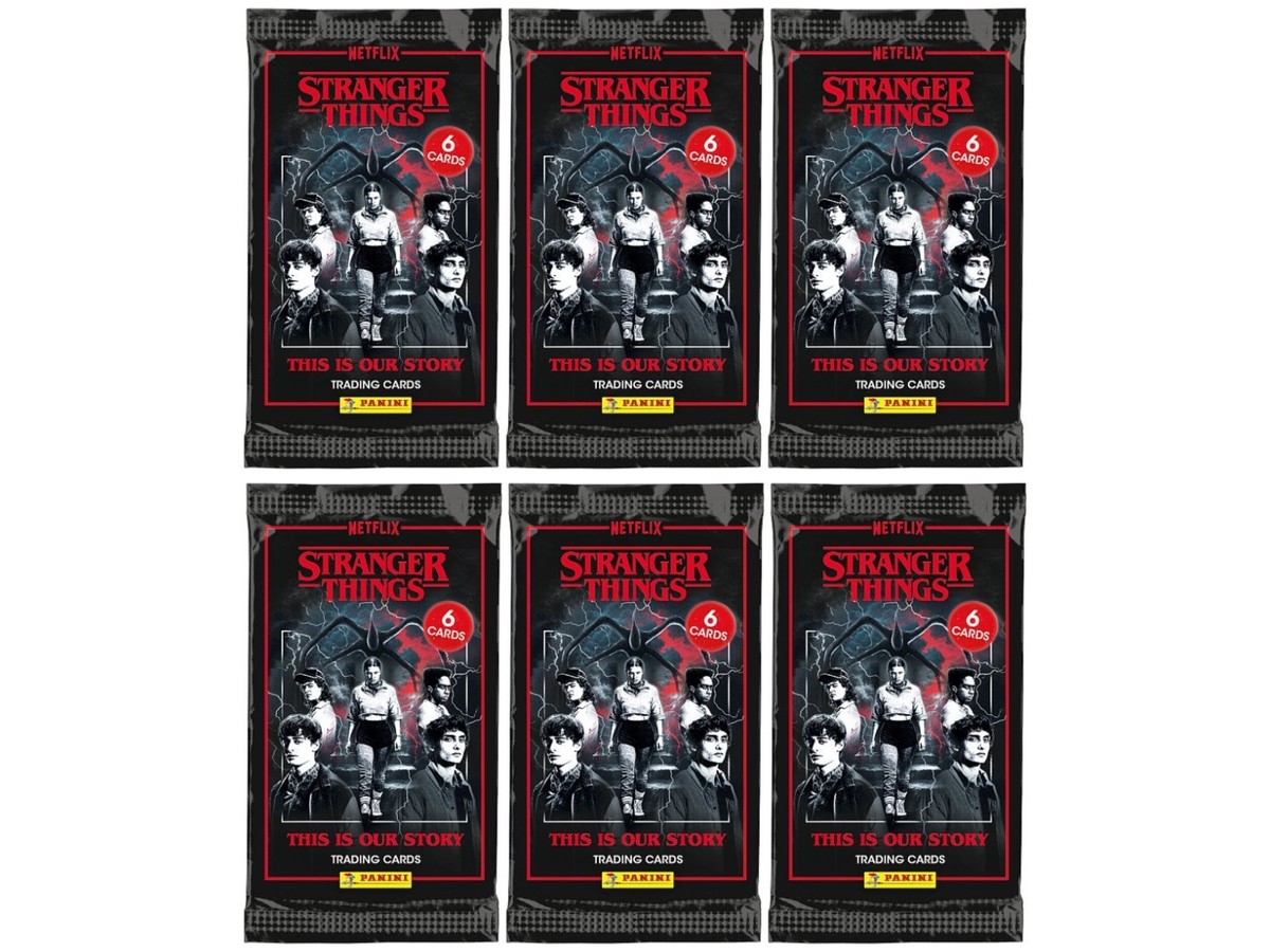 Lot of (6) 2025 Panini Stranger Things This Is Our Story Booster