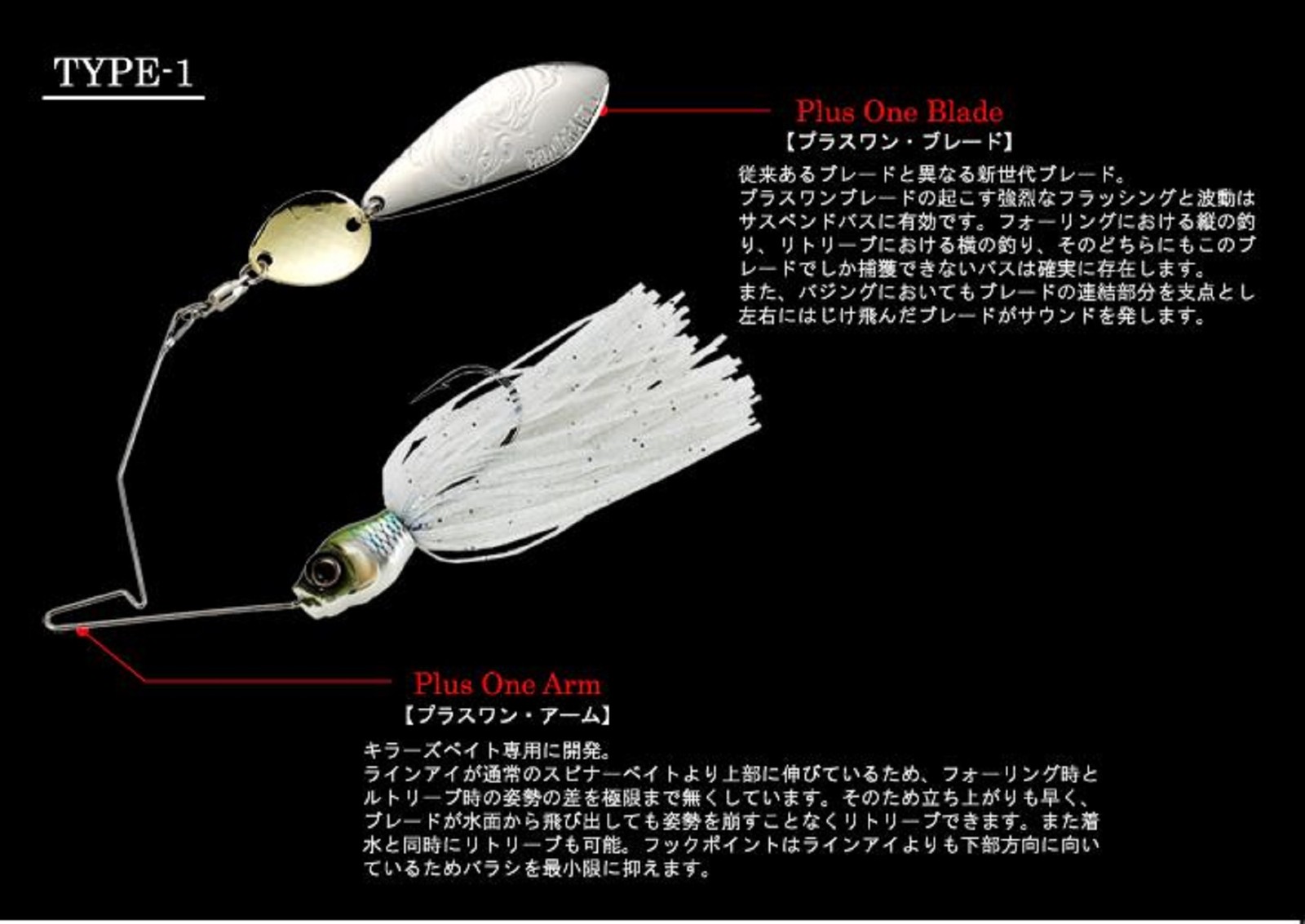 Gan Craft Killers Bait Type I 1/2 Oz Spinnerbait 11G (8014) - Image 4