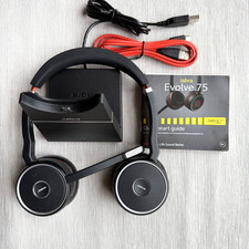 Jabra Evolve 75 MS Stereo Headset inkl. Lades...
