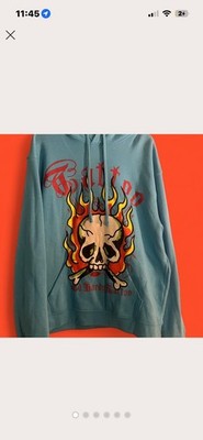 Don Ed Hardy スカルプリント パーカー Ed Hardy LKS Skull Green Hoodie | Zumiez