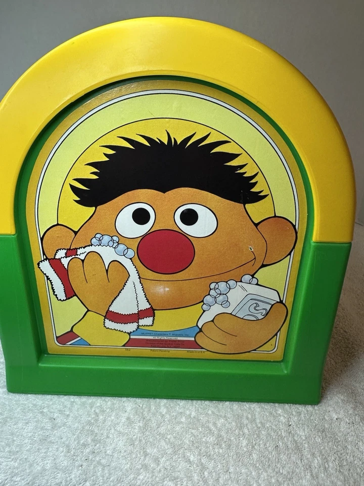 Asiento taburete infantil Fisher Price 1984 Bert & Ernie EE. UU. de colección Plaza Sésamo Foto 4 de 4