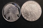 🔥🔥(LOT OF 2) 1/10th .999 Silver Buffalo & Incuse Indian 🔥🔥