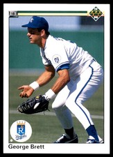 George Brett 1990 Upper Deck #124 Royals MLB READ FREE SHIPPING AutographDen