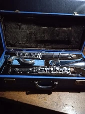 Antique Selmer Paris Cp Centered Tone Bass Clarinet Made In France 1954 H Made