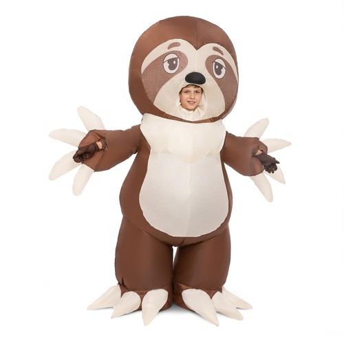 Kids Halloween Inflatable Costumes, Sloth Blow Up Costume with Gloves ...