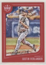 2019 Panini Diamond Kings Red Framed Justin Verlander #88 0r08