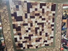 Hand Made Patchwork Quilt Lap Child Size 46x56 Paisley Floral