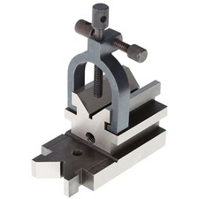Angle V-Block Hardened Steel 3-1/2" x1-7/8" x1-7/8" W/ Clamp Set 0.0003