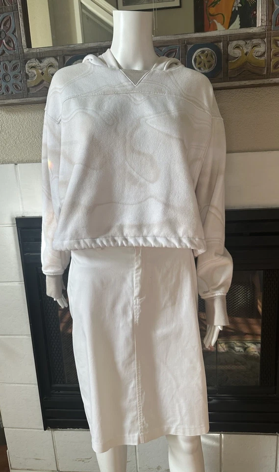 Falda Clásica De Colección Blanca E By Eci Talla 8 Corte Recto Foto 2 de 4