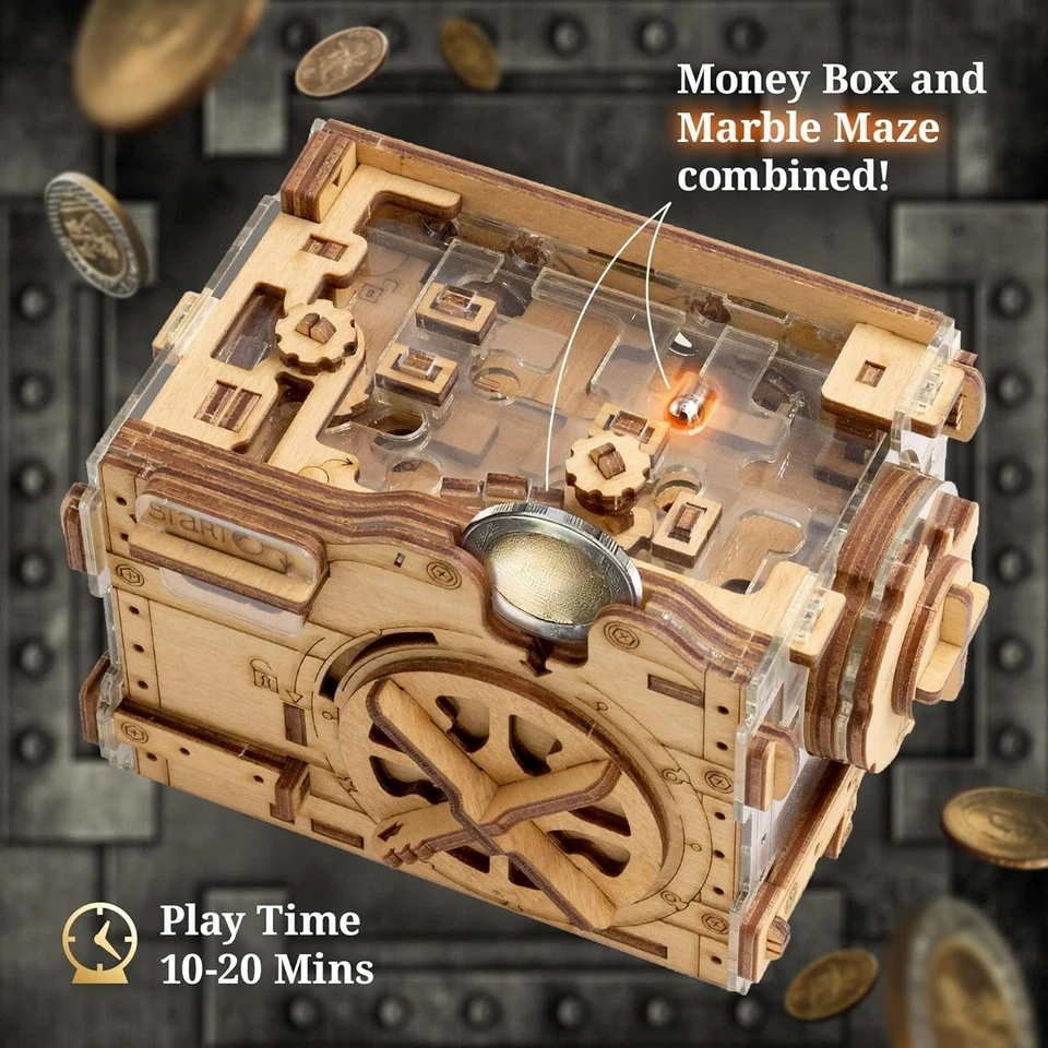 Treasure Chest Escape Room in a Box - Hard Puzzle Box for Adults Wooden Kit -... - Image 4 of 4