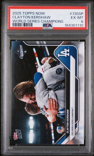 2025 Topps Now Clayton Kershaw LA Dodgers World Series Card  #13SSPP